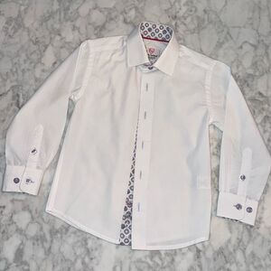 LEO & ZACHARY PREMIUM BUTTON DOWN DRESS SHIRT 4Y